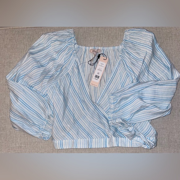 137.  Bcbgeneration Wrap Blouse - Picture 5 of 11